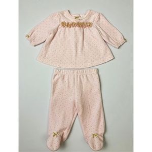 Little Me Baby Girl's Velour Set